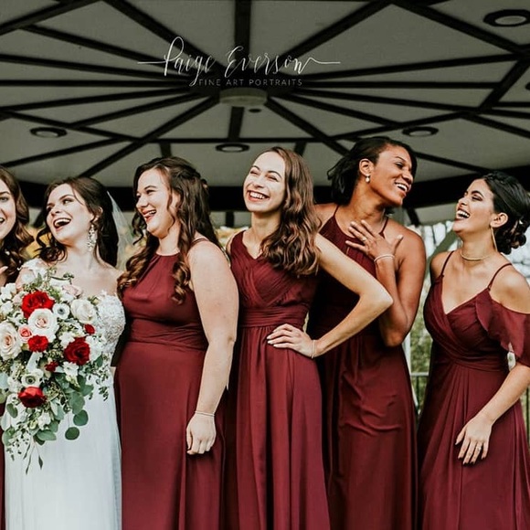 Azazie Pierrette Chiffon Floor Length Dress - Picture 5 of 7